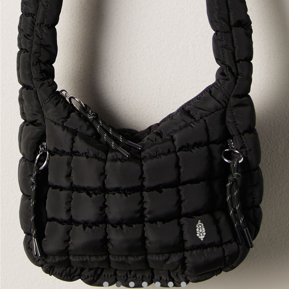 FP Movement by Free People Black Quilted Puffer Shoulder Bag
